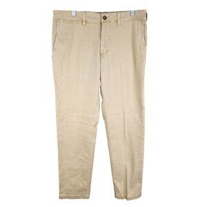 Mens Khaki American Eagle Outfitters Pants Extreme Flex Slim Straight Size 33x32